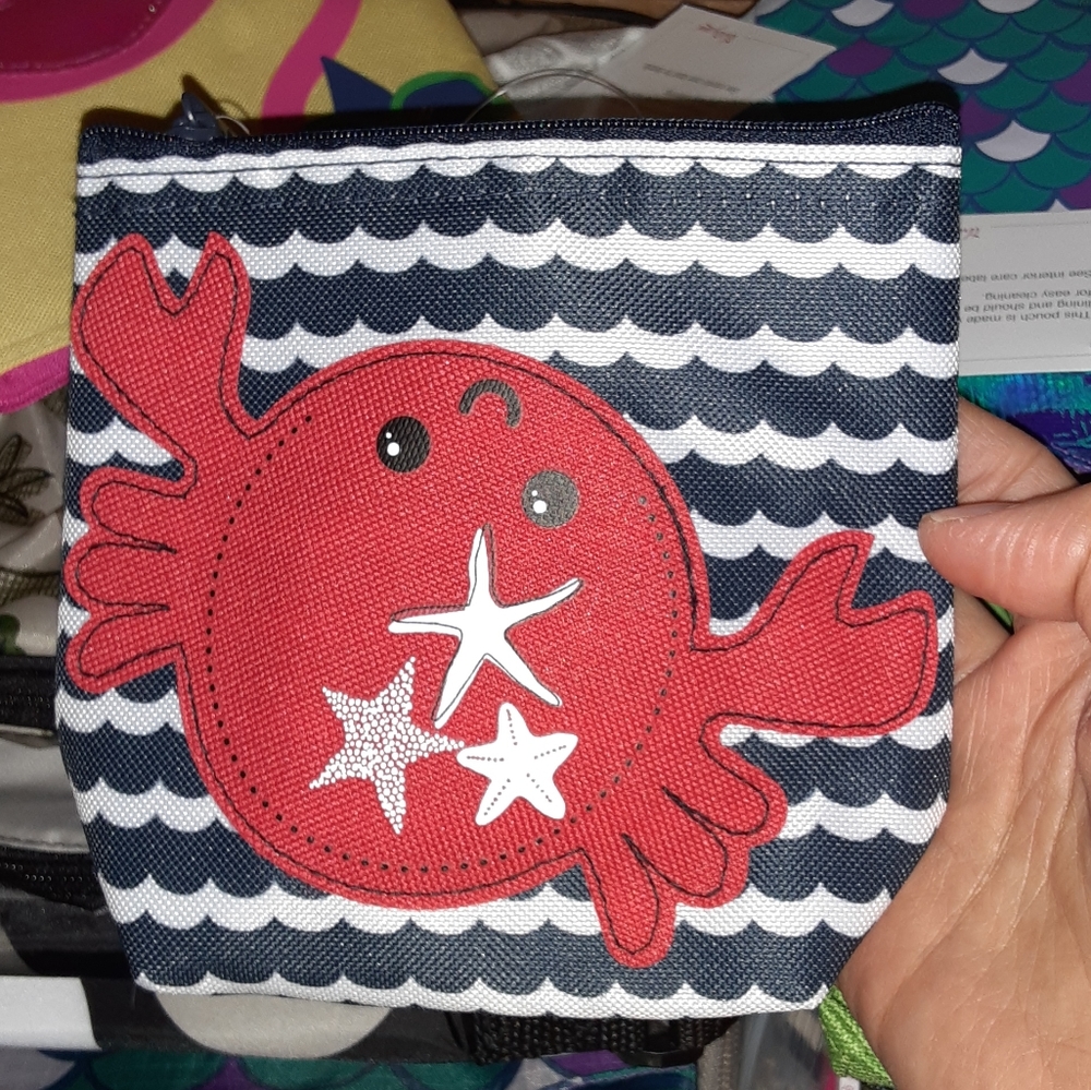 Crab mini Cool zip snack pouch